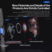 Ventilador para Tablet/Ipad Memo DL05 Termómetro